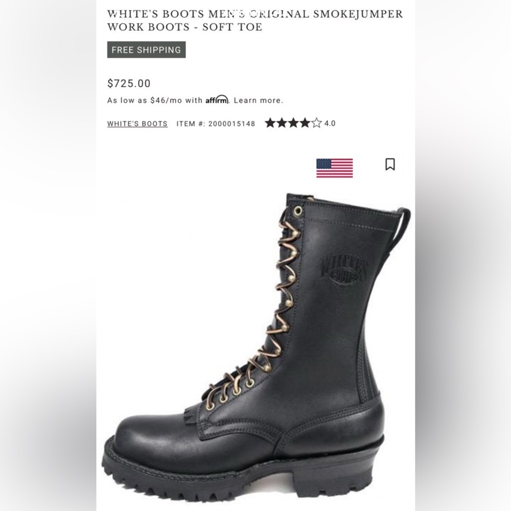 White’s The Original Smokejumper